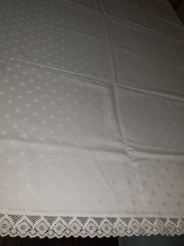 Muy Fino Antiguo Mantel Aleman Trabajado Rosado 1.75 X 1.35m (Usado)