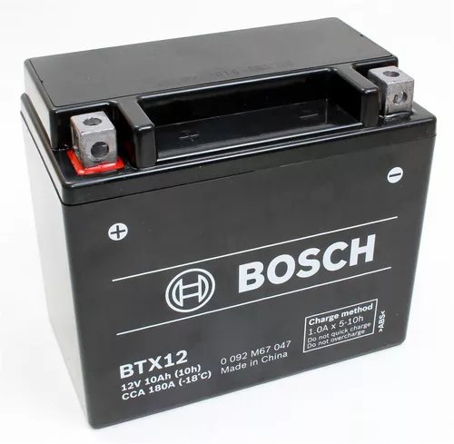 Bateria Moto Bosch Btx12 = Ytx12 12v 10ah Suzuki 650