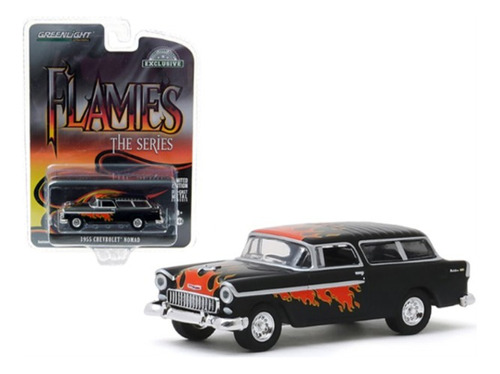 Greenlight Escala 1/64 Chevy Nomad 1955  Serie Flames