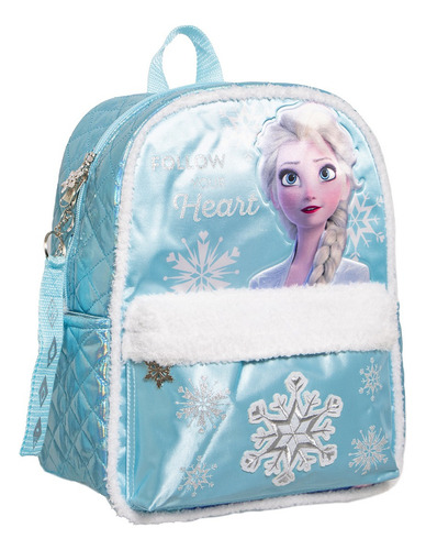 Kit Mochila Frozen Lapicera Original Ruz Kinder Azul Azul