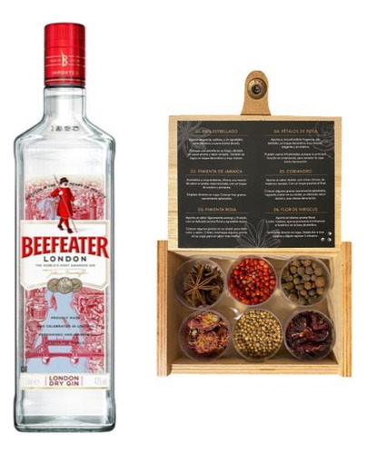 Gin Beefeters 1ltr + Caja Mixologia Botanica X6