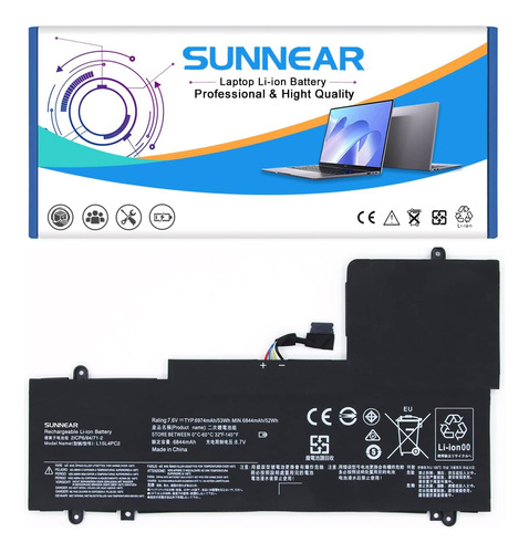 Sunnear L15l4pc2 Batería De Repuesto Para Portátil Lenovo