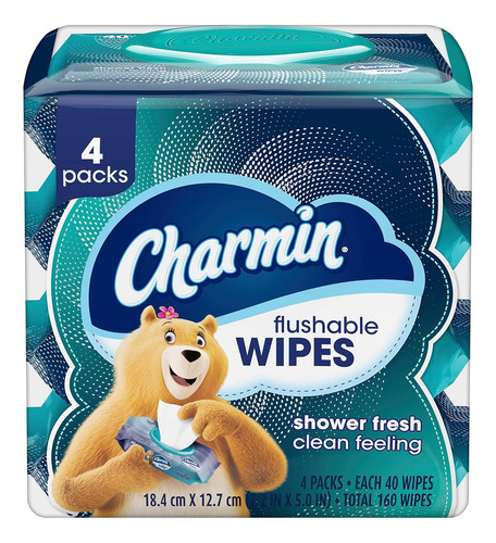 Toallitas Desechables Charmin, 160 Toallitas En Total (4 Paq
