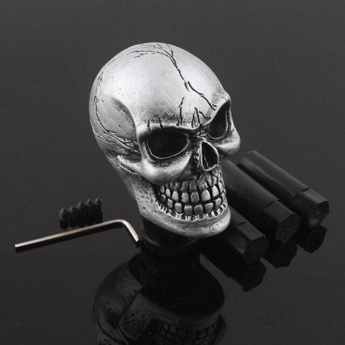 Imagen 8 de 10 de Palanca Pomo Cambio Calavera Tuning Rock In Car Model R120