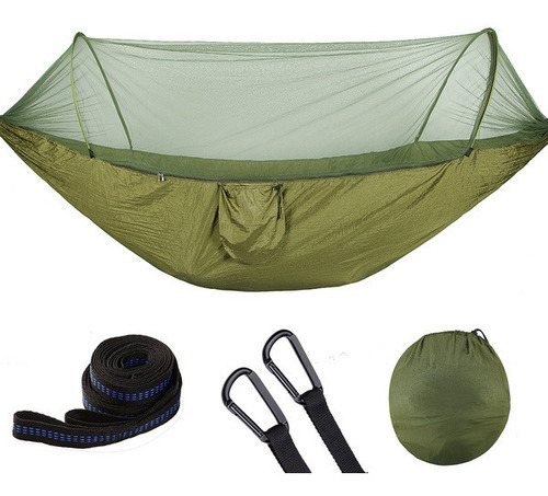 Hamaca Portatil De Camping Con Mosquitero Camuflaje