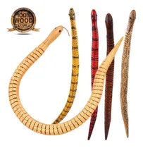Comprar Juguete De Colección Serpiente Flexible En 100% Madera 150cm