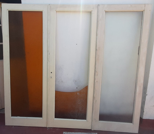 Puerta Antigua 3 Hojas Amarillo (Usado)