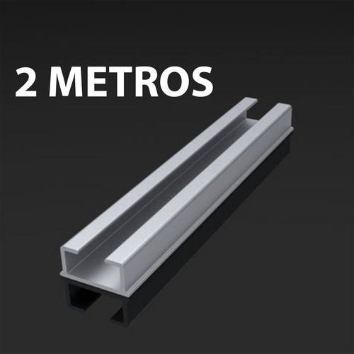 Imagem 6 de 10 de Trilho Suiço 2,40mts Simples(dividido Em Duas Partes Iguais)