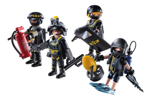Todobloques Playmobil 9365 Police Equipo Fuerzas Especiales