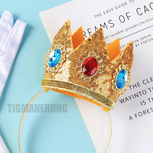 Corona Para Princesa Peach Nueva Pelicula Cosplay Disfraz Para Mario Halloween Navidad Regalo