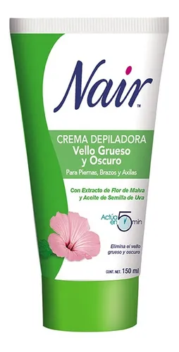 Crema Depiladora Vello Grueso Y Oscuro Flor Malva 150ml Nair