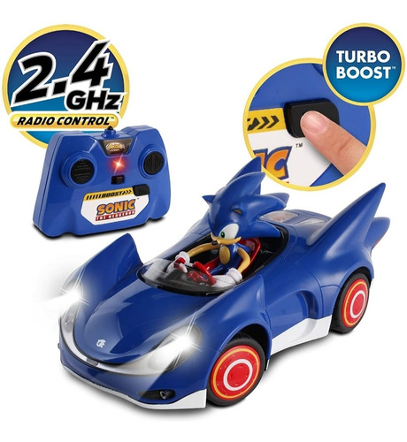 Carro De Sonic A Control Remoto Original Sega