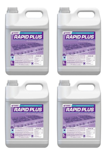 Desengrasante Multisuperficie Rapid Plus Thames X5lts Pack 4