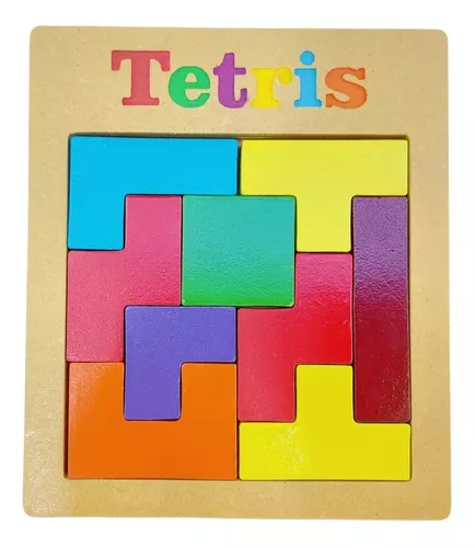 Jogo Tetris Brinquedo Quebra-Cabeça Encaixe Jogo pedagógico – Bazar das  Arábias