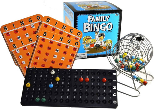 Juego De Bingo Familiar Regal Games Con Jaula Y Tarjetas 