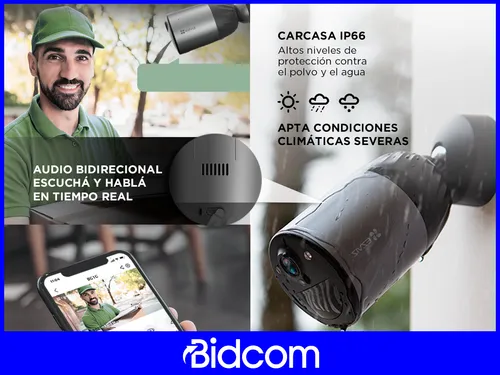 Cámara De Seguridad Ezviz Con Batería Bc1c Bidcom