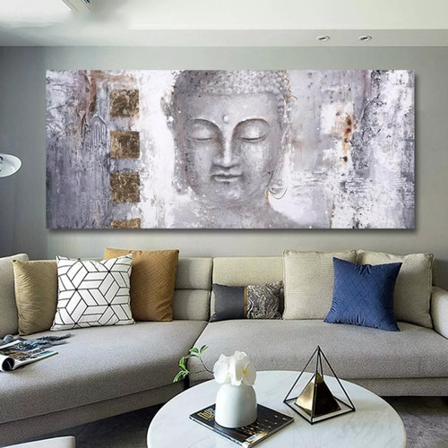 Cuadro Buda Elegante Moderno Minimalista Grande En Canvas | Envío gratis
