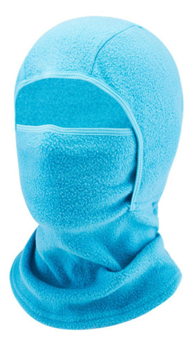 Niños Fleece Balaclava Ski Soft Thermal Para Niños Azul