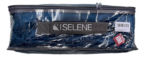 Juego De Sabana Invernal Selene King Size Ultra Suave Azul Marino Liso