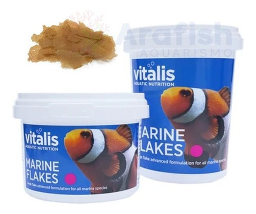 Racao Vitalis Marine Flakes Aquatic Nutrition - 40g