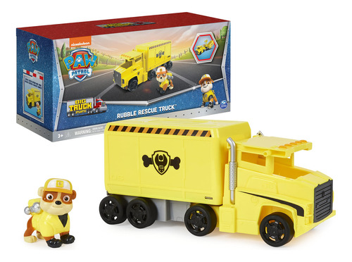 Paw Patrol, Big Truck Pup's Rubble Transforming Toy Trucks .