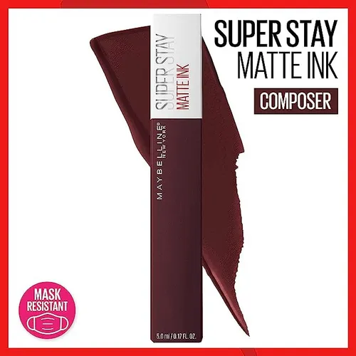 Labial Maybelline Matte Ink Super Stay color city composer 112
