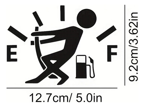 Calcomanía Sticker Impermeable Para Tapón De Gasolina