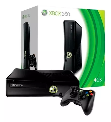 Microsoft Xbox 360 Slim 4gb Standard Cor Matte Black + 1 Jogo em Promoção  na Americanas