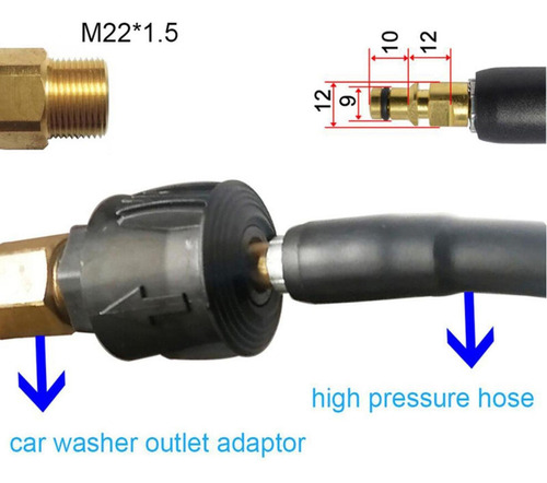 2x Adaptador De Manguera De Limpieza De Para Manguera De