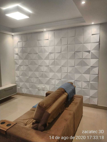 Imagem 5 de 10 de Forro De Pvc 3d Placas Decorativa 50cm X 50cm Lujpdecoracoes