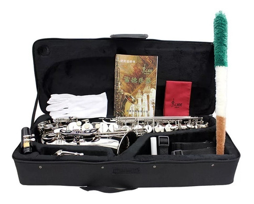 Saxofón Alto De Alta Calidad Kit Completo A Escoger Color Color Dorado