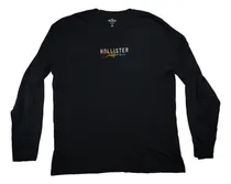 Comprar Playera Hollister Negra Manga Larga