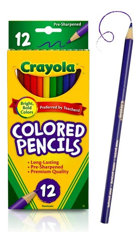 Crayola Lápices Juego De Colores 12 Pzas Escuela