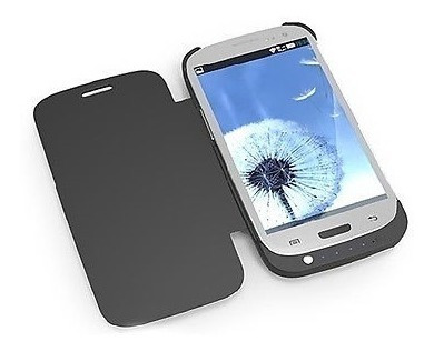 Forro Power Bank Case Para Samsung Galaxy S3 Negro 3200 Mah