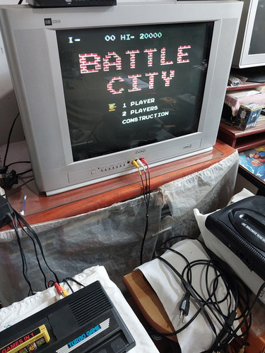 Brush Roller & 6 Games In 1 Para Nes Padrão 60 Pinos (Usado)