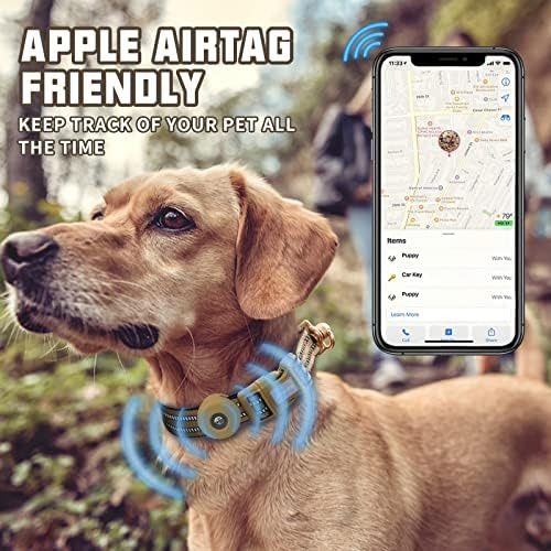 Collar De Perro Airtag, Soporte Ajustable Para Airtag Para P