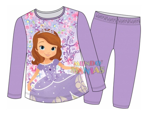 Pijama Niñas Manga Larga Disney Princesita Sofia Mundomanias