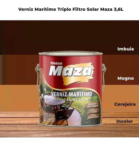 Verniz Maritino Cerejeira 3,6l Maza | MercadoLivre
