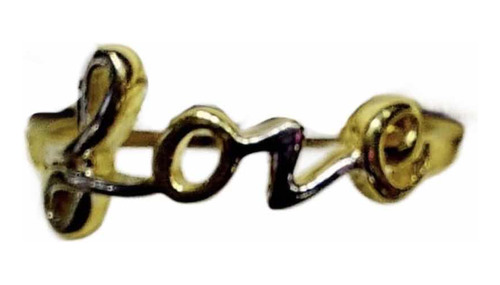 Anillo Love 14 K. + Obsequio