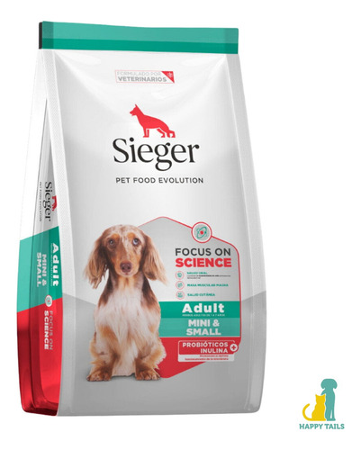 Alimento Sieger Super Premium para perro adulto de raza pequeña sabor mix en bolsa de 3 kg