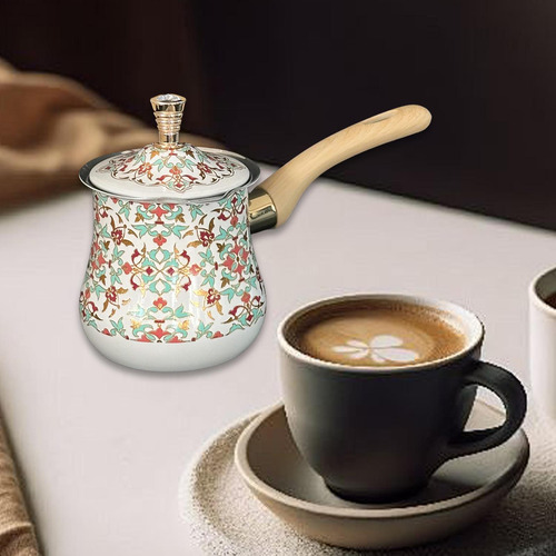 Cafetera Turca Olla Para Derretir Con 550 Ml Patrón Rojo