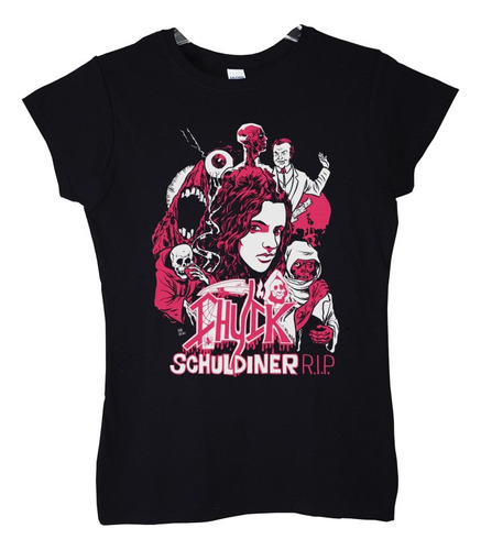 Polera Mujer Death Chuck Schuldiner Rip Comic Metal Abominat