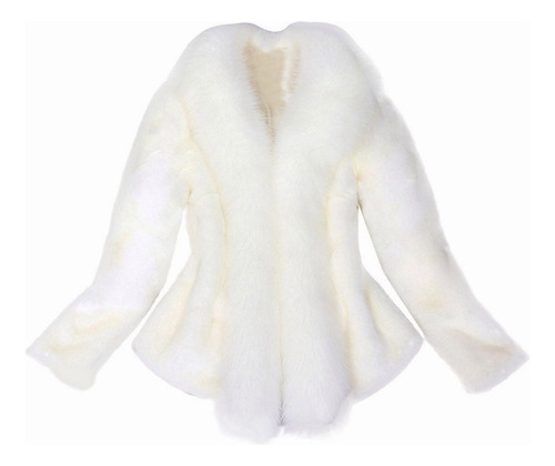 Gift Women Faux Fur Coat Thick And Elegant