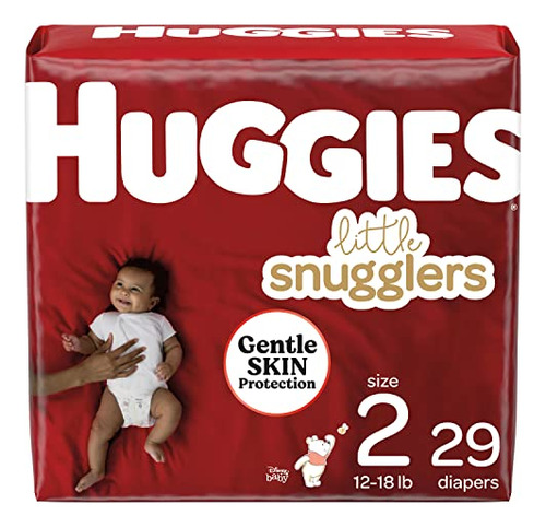 Huggies Little Snugglers Panales Para Bebes, Tamano 2 (12-