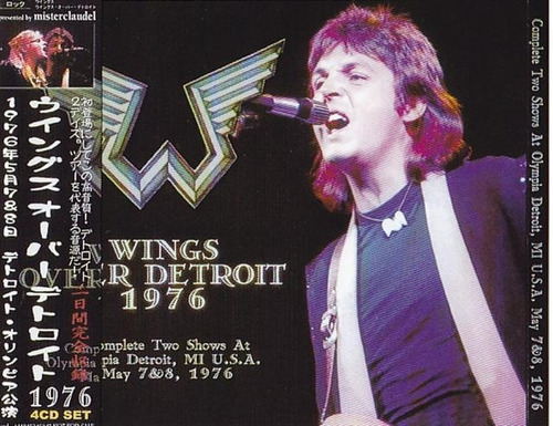 Paul Mccartney & Wings Over Detroit 1976- 4 Cd