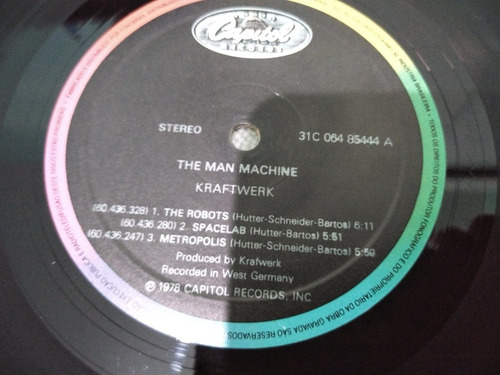 Lp Vinil Kraftwerk 1978 - The Man Machine Encarte (Usado)