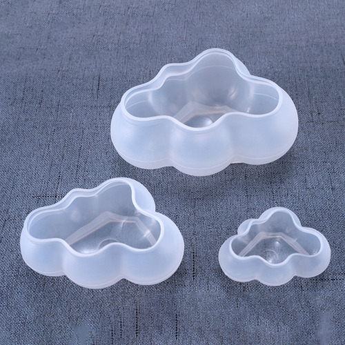 3 Peças De Molde De Silicone Em Forma De Nuvem, Fácil Deform