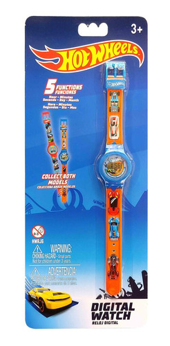 Relojes-reloj Digital Lcd Hot Wheels 5 Funciones