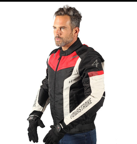 Imagen 2 de 6 de Campera Fourstroke Warrior Jacket Wp -all Motors-