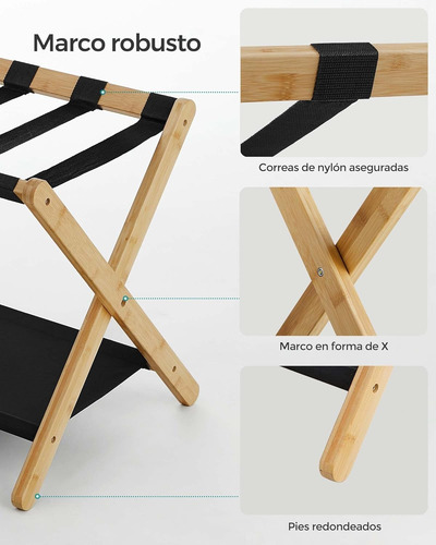 Practico Soporte Equipaje Plegable Base Mesita Estante Casa
